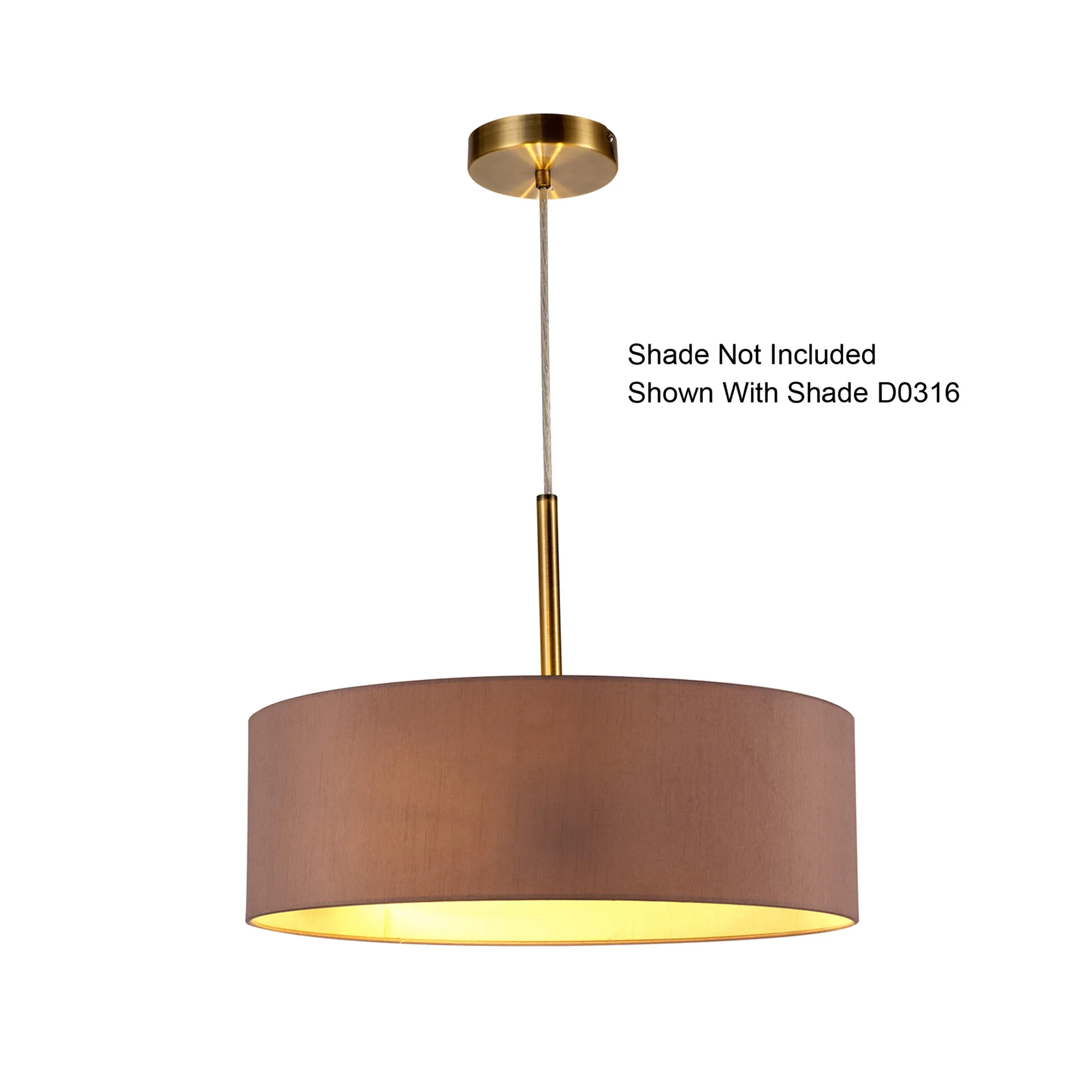 Baymont Pendant 3 Light Antique Brass D0340  Deco Baymont AB